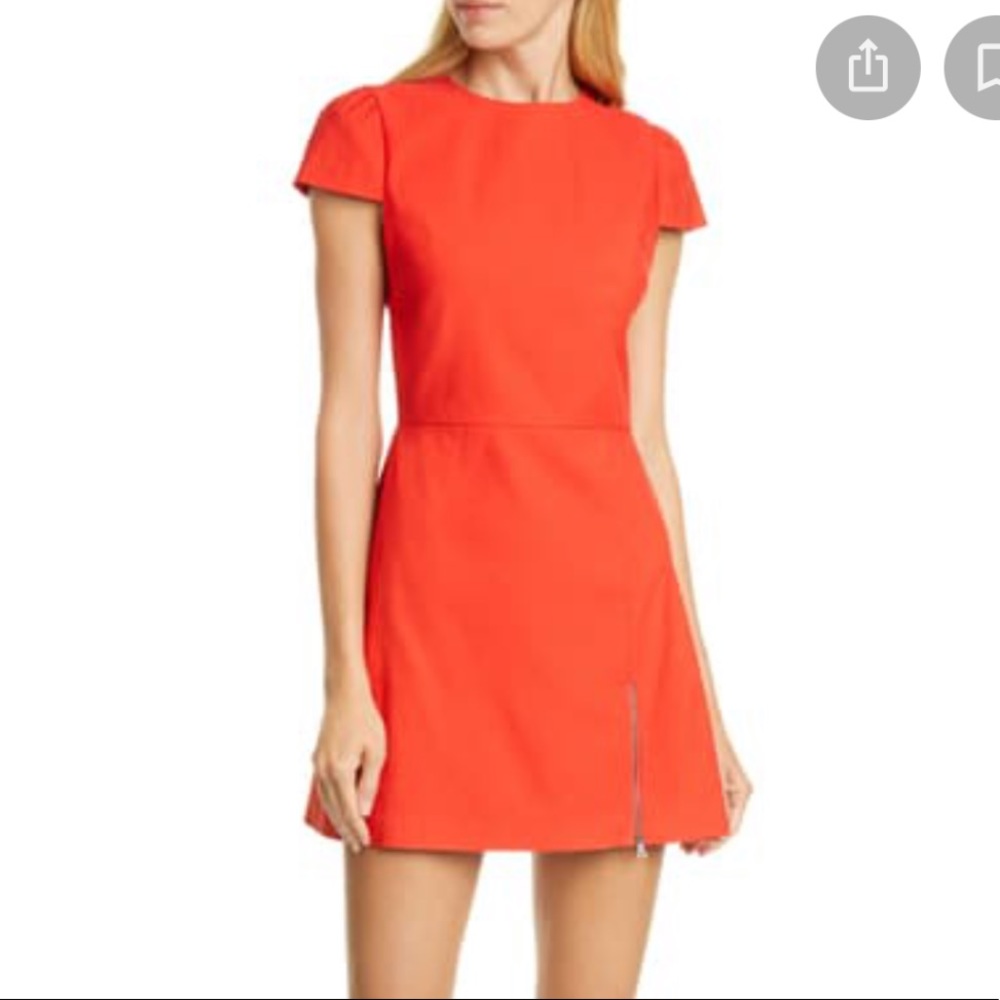 NEW a tags- Alice & Olivia orange mini dress
